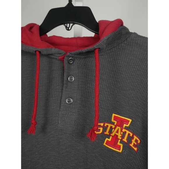 Colosseum Men's Iowa State Cyclones Hooded Sweater Gray Size M - Picture 3 of 10